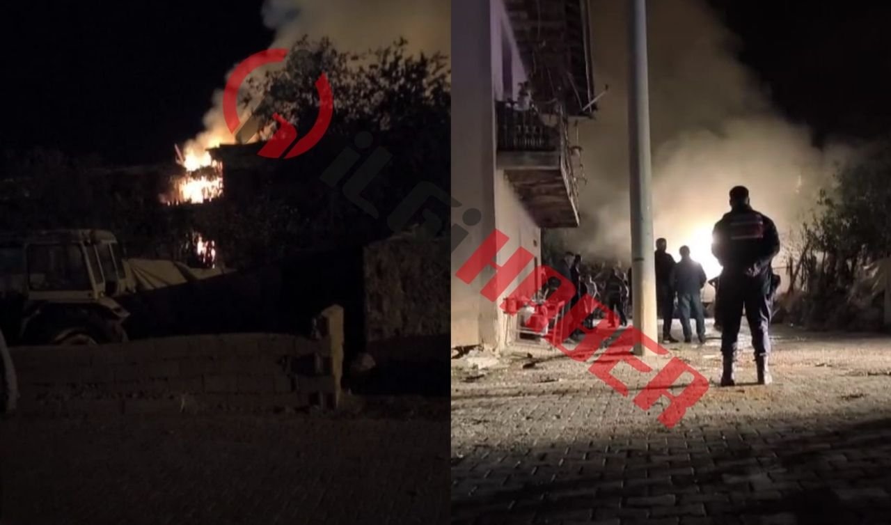  Akkise’de gece yarısı yangın çıktı!