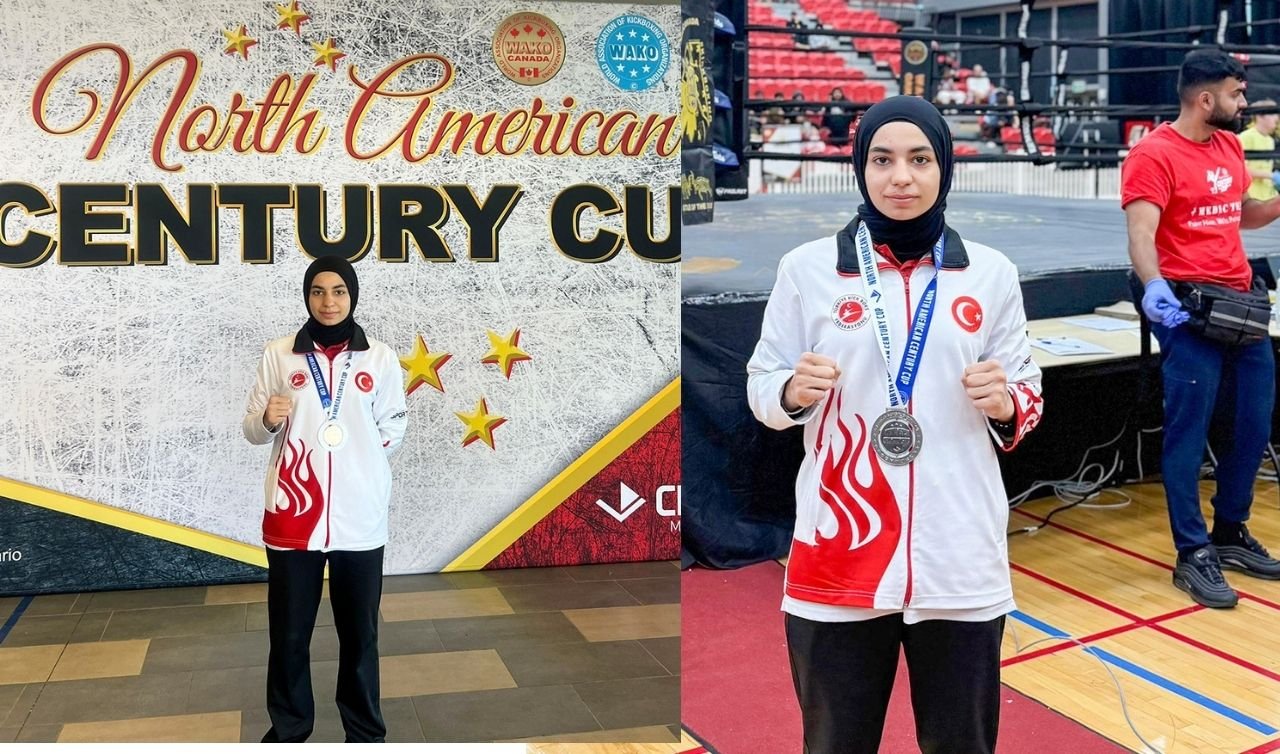 Meramlı Ayşe Ebrar Kanada’dan Gümüş madalya ile döndü