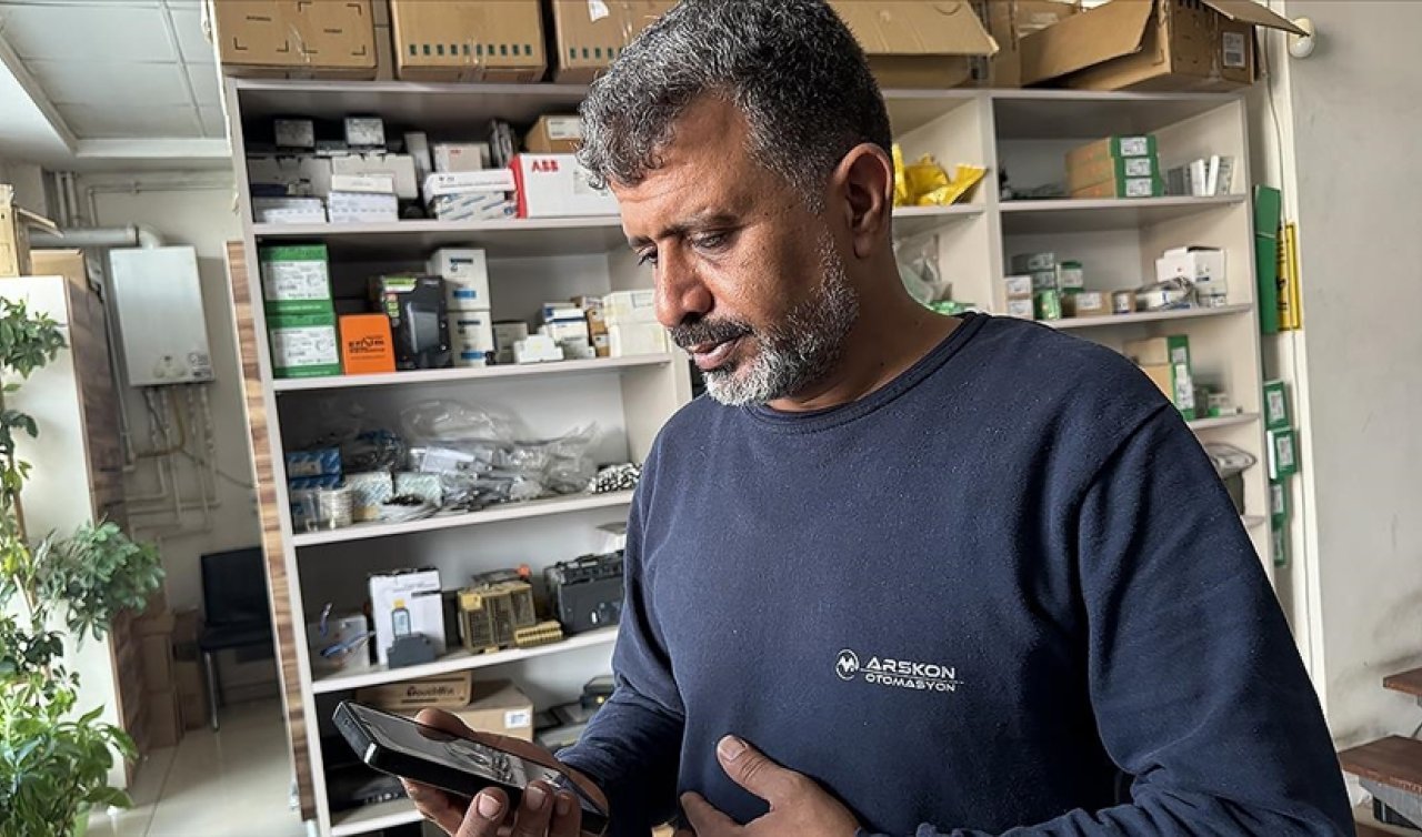  Konya’da yaşayan Filistinli Said İnmilad, ateşkesle ailesine kavuşmayı bekliyor