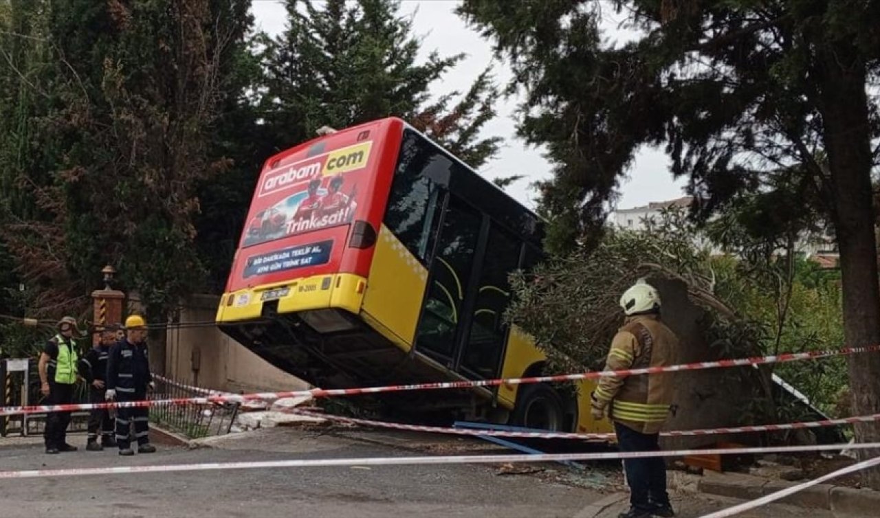 El freni çekilmeyen otobüs faciası ucuz atlatıldı: Altında çocuk parkı vardı
