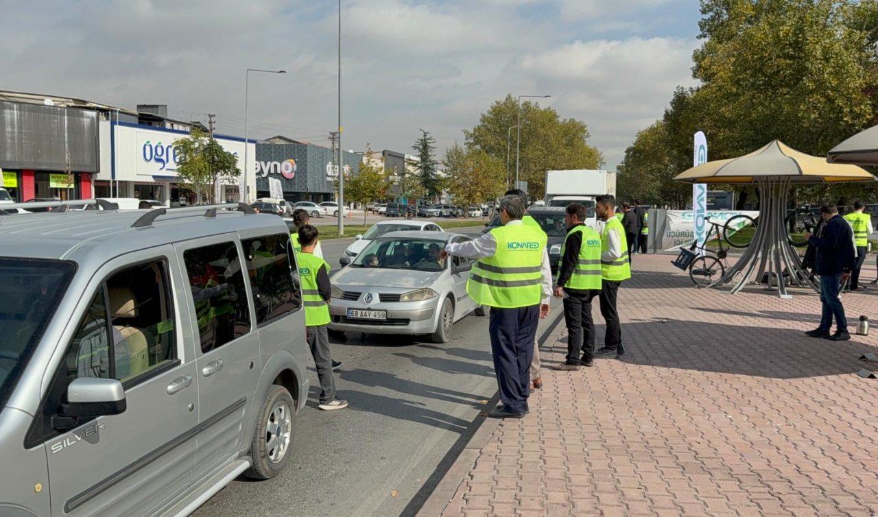  Bu etkinlik trafikte gerginliği bitirebilir! Konya’da “Sakin Sürücü” hareketi