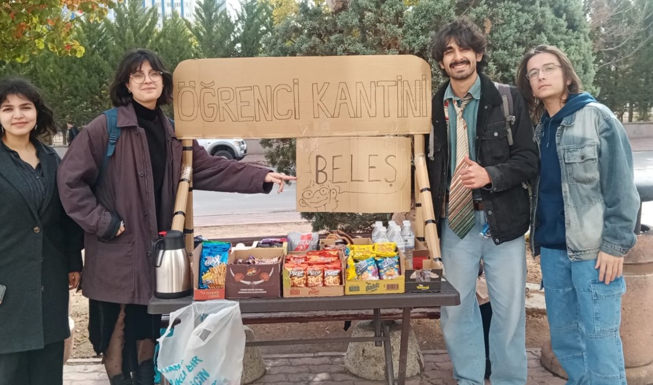  Selçuk Üniversitesi’nde kantin kapatıldı, öğrenciler imeceyle direniyor
