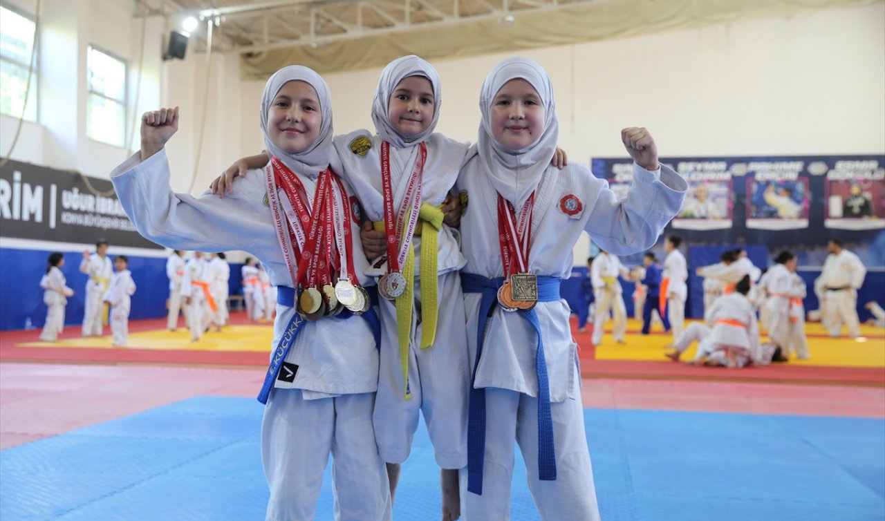 Konya’da üç kız kardeş judoda Türkiye ve Olimpiyat Başarısı hedefliyor