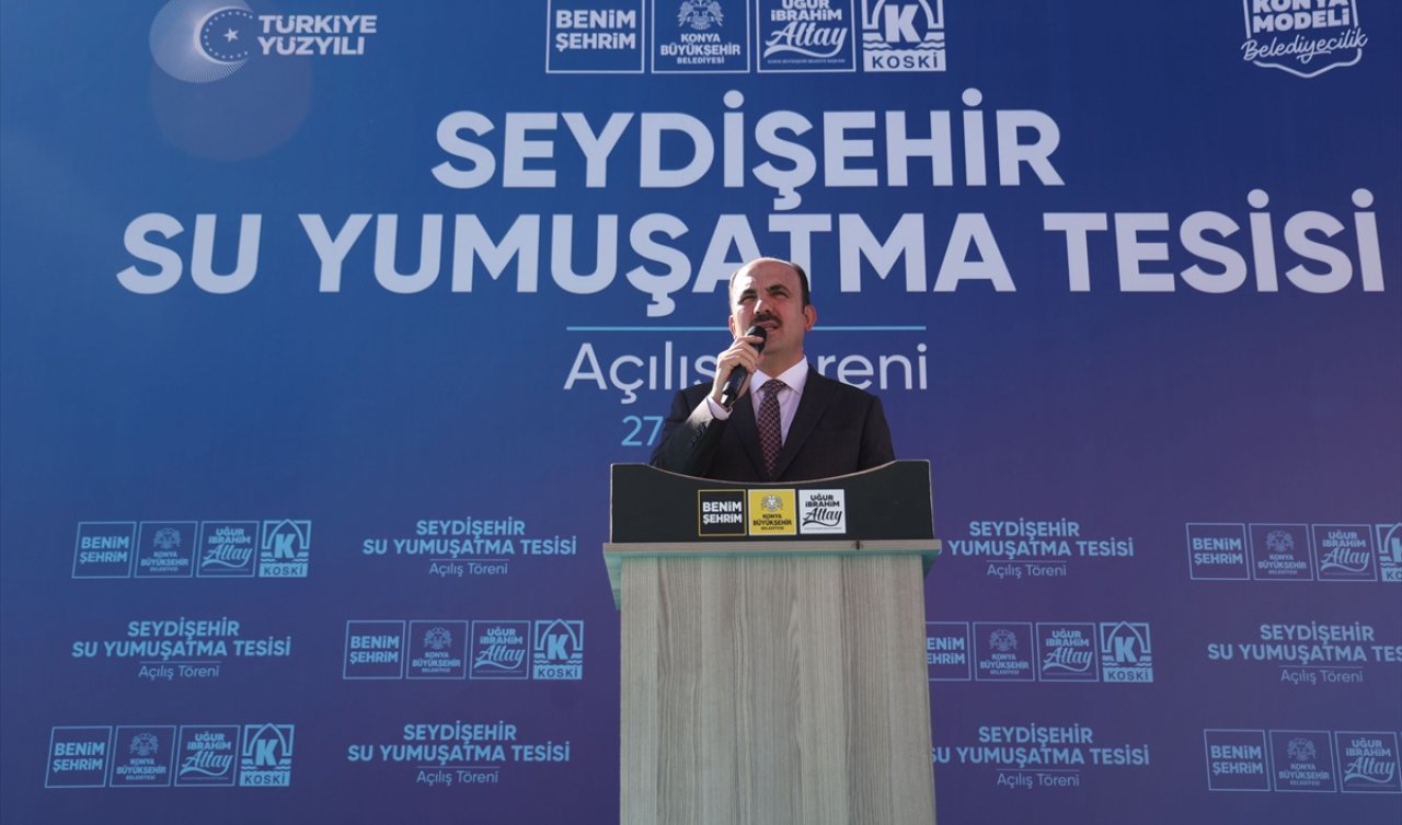  Konya’da Su Yumuşatma Tesisi’nin açılışı yapıldı