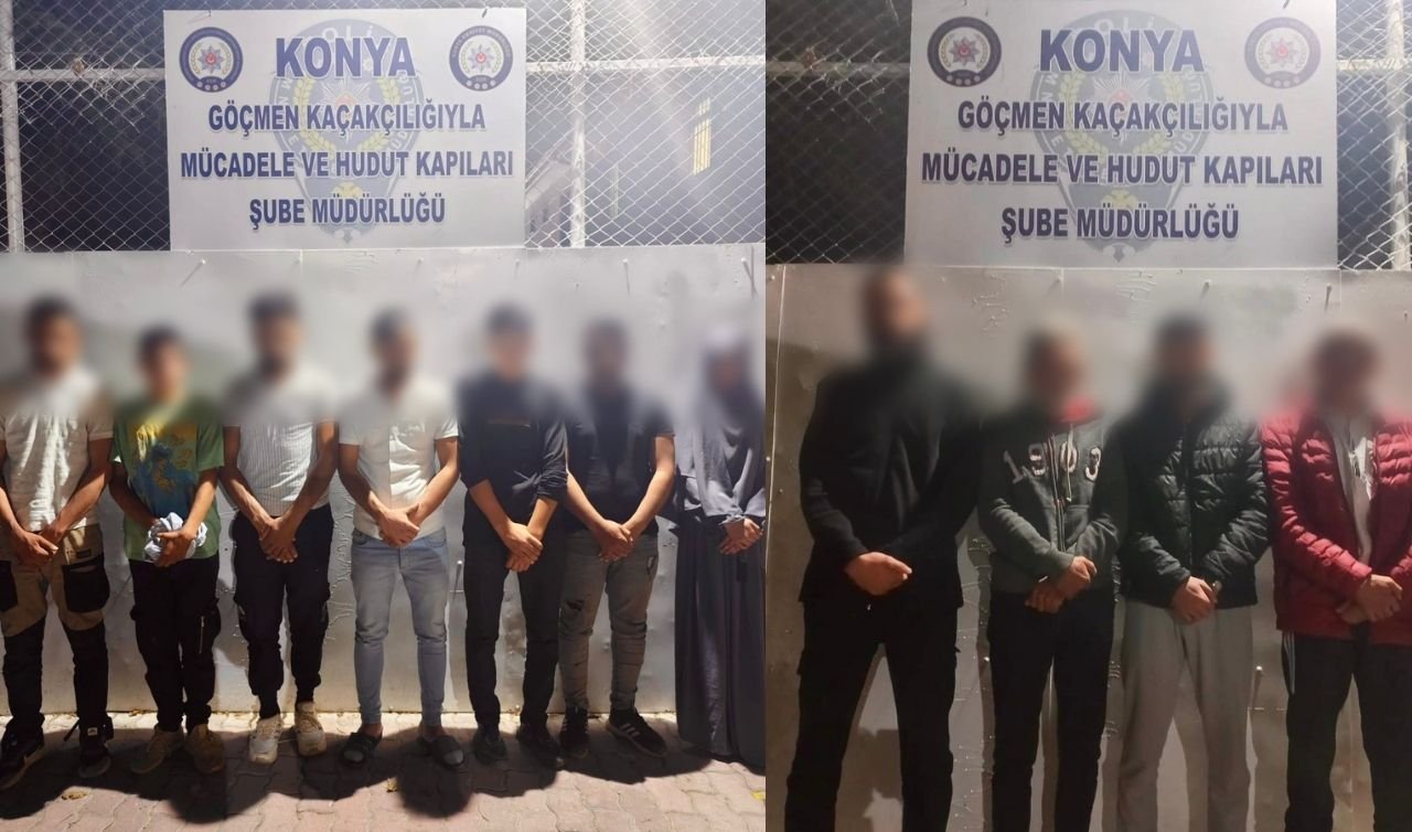 Konya’da Göçmen Kaçakçılığı Operasyonu: 13 Düzensiz Göçmen Yakalandı!