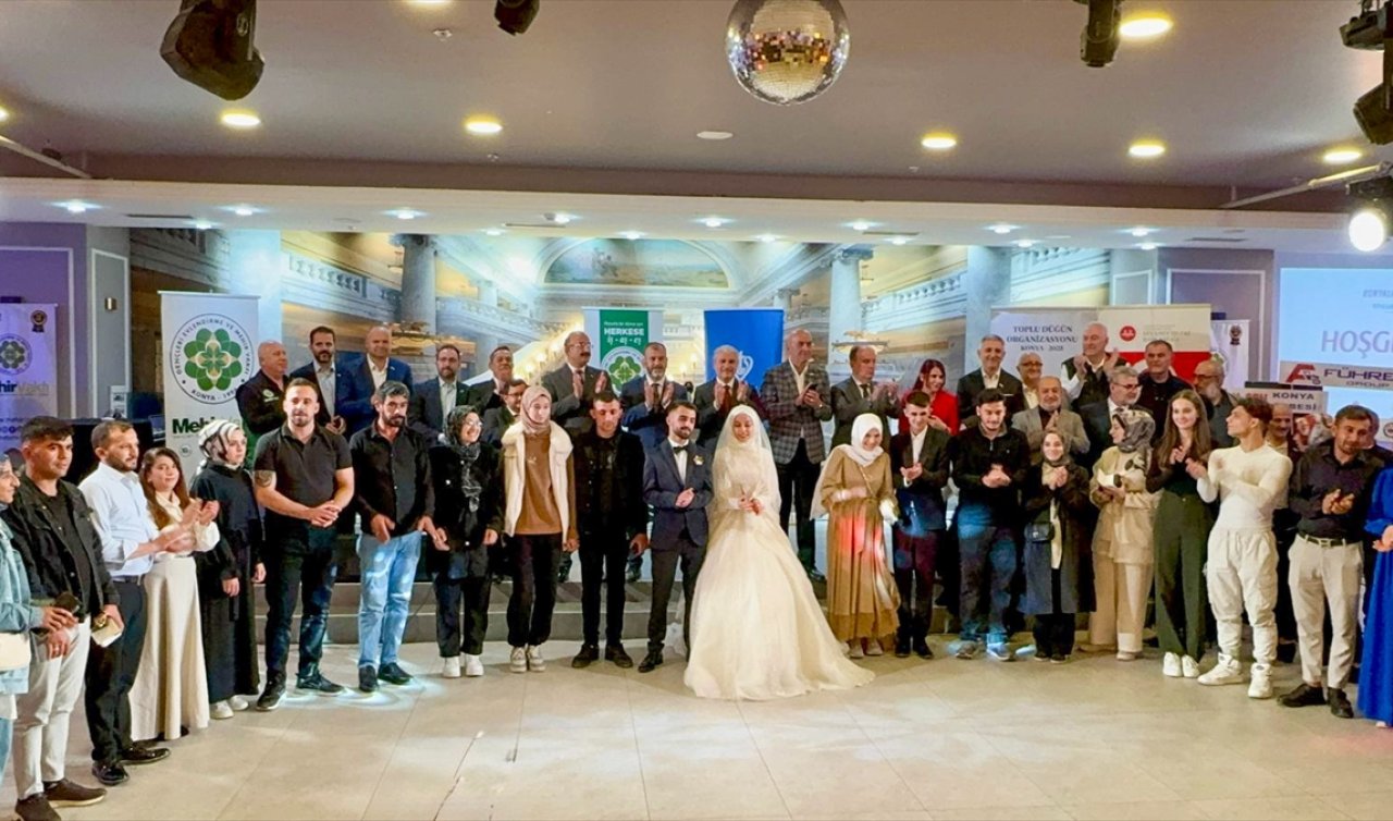  Konya’da “Yuvalar Kuruyoruz” projesiyle 35 çift dünya evine girdi