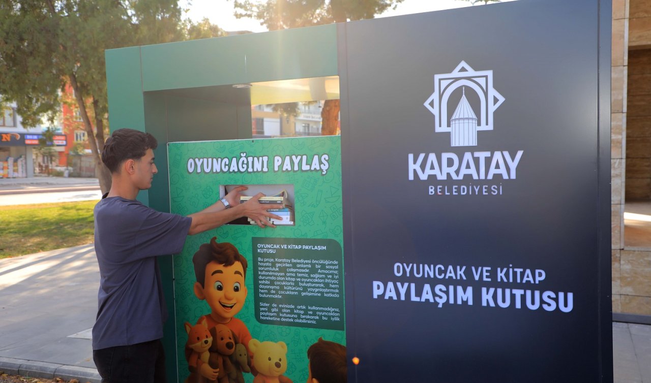 Konya’da oyuncak ve kitap paylaşım kumbaraları hizmete sunuldu