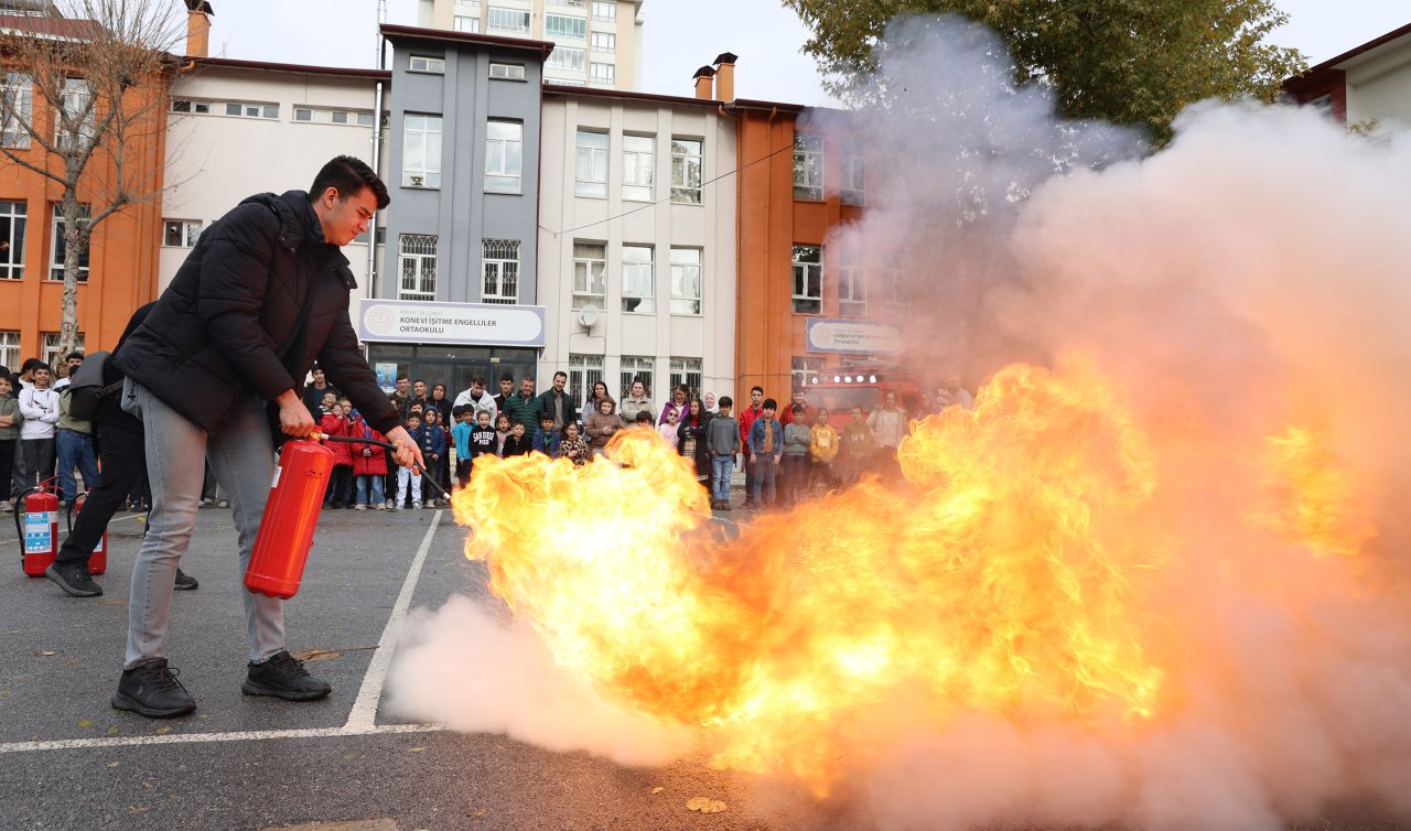 Konya Büyükşehir, özel gereksinimli öğrencilere “Afet Ve Acil Durum Eğitimi” verdi