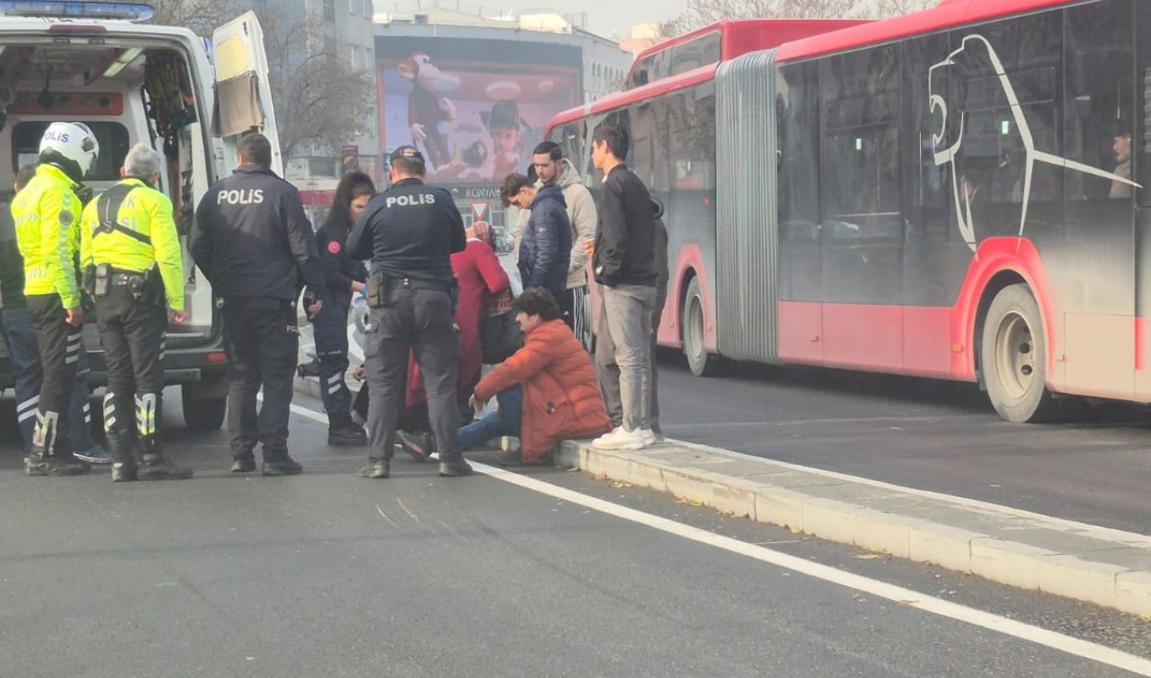Konya Kültürpark’ta hafif çaplı trafik kazası