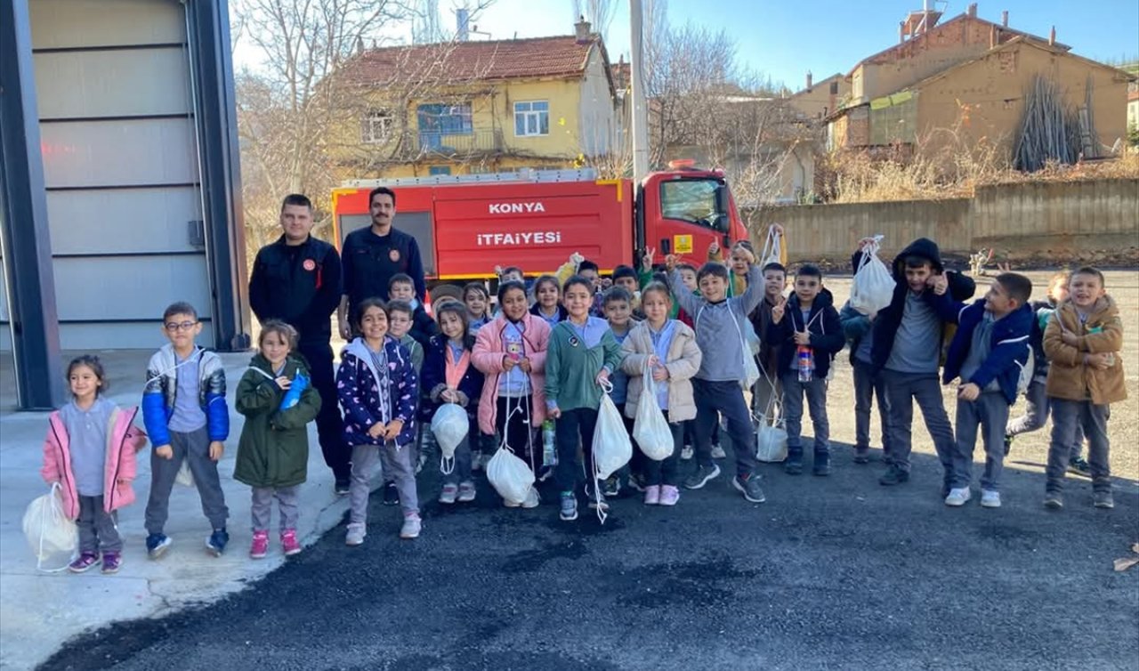  Hüyük’te itfaiye ve yangın güvenliği eğitimi verildi