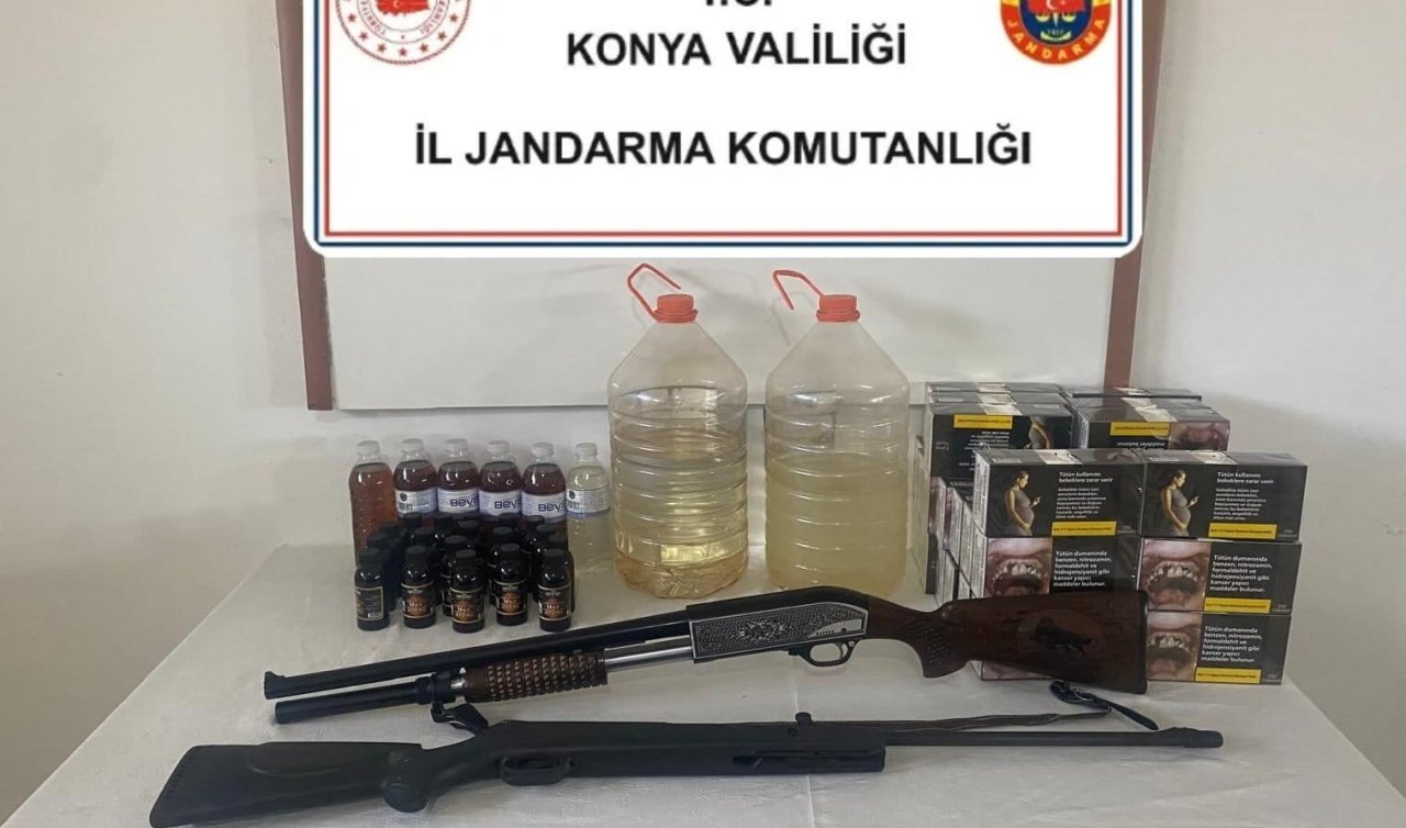 Konya’da kaçak alkol operasyonu: Çok sayıda ürün ele geçirildi