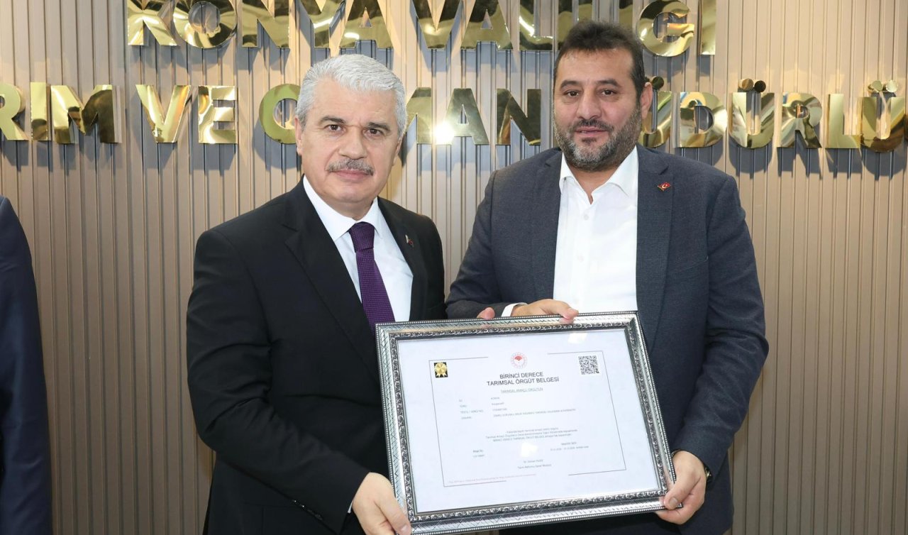 Haykoop Başkanı Yakup Çiçek sertifikayı validen aldı