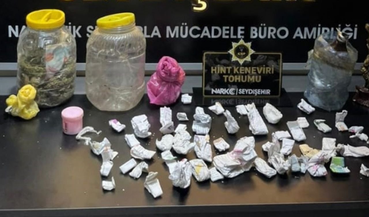 Konya’da uyuşturucu operasyonu:6 kişi yakalandı