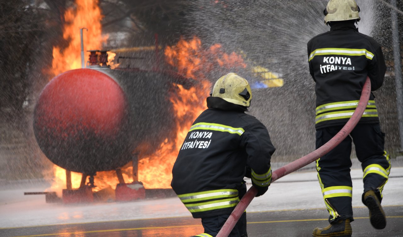 Bir yılda 9 bin yangın! Konya itfaiyesi en yoğun günlerini yaşadı