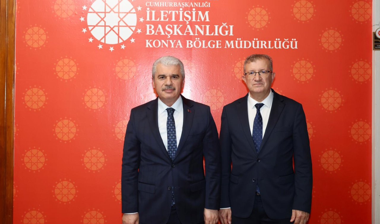  Konya Valisi Akın’dan İletişim Başkanlığı Konya Bölge Müdürlüğüne ziyaret 