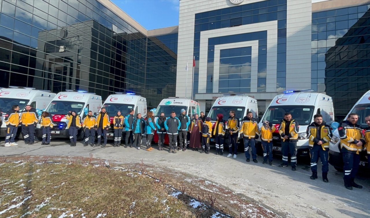 Konya’da 13 ambulans ve 1 UMKE aracı hizmete alındı