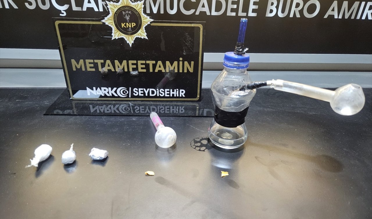 Konya’da uyuşturucu operasyonu: 2 zanlıdan 1’i tutuklandı