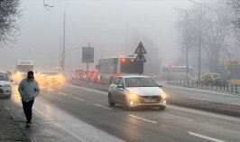 Konya’da görüş 30 metrenin altına düştü