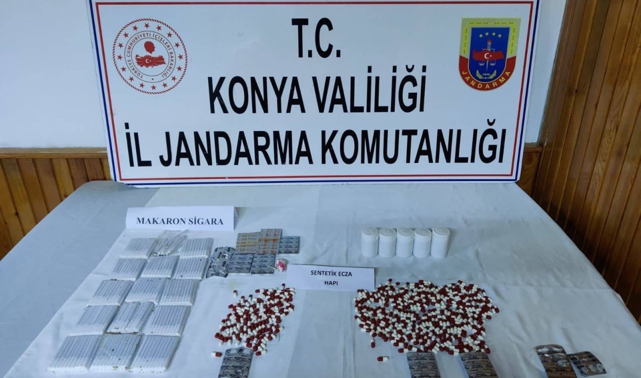 Konya İl Jandarması düğmeye bastı: Yüzlerce kilo değil, binlerce hap! 