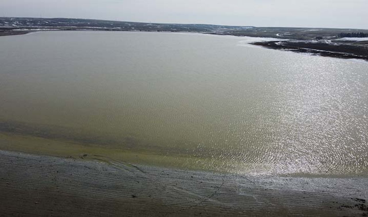 Konya’da kuraklığın sildiği göl haritaya yeniden işleniyor
