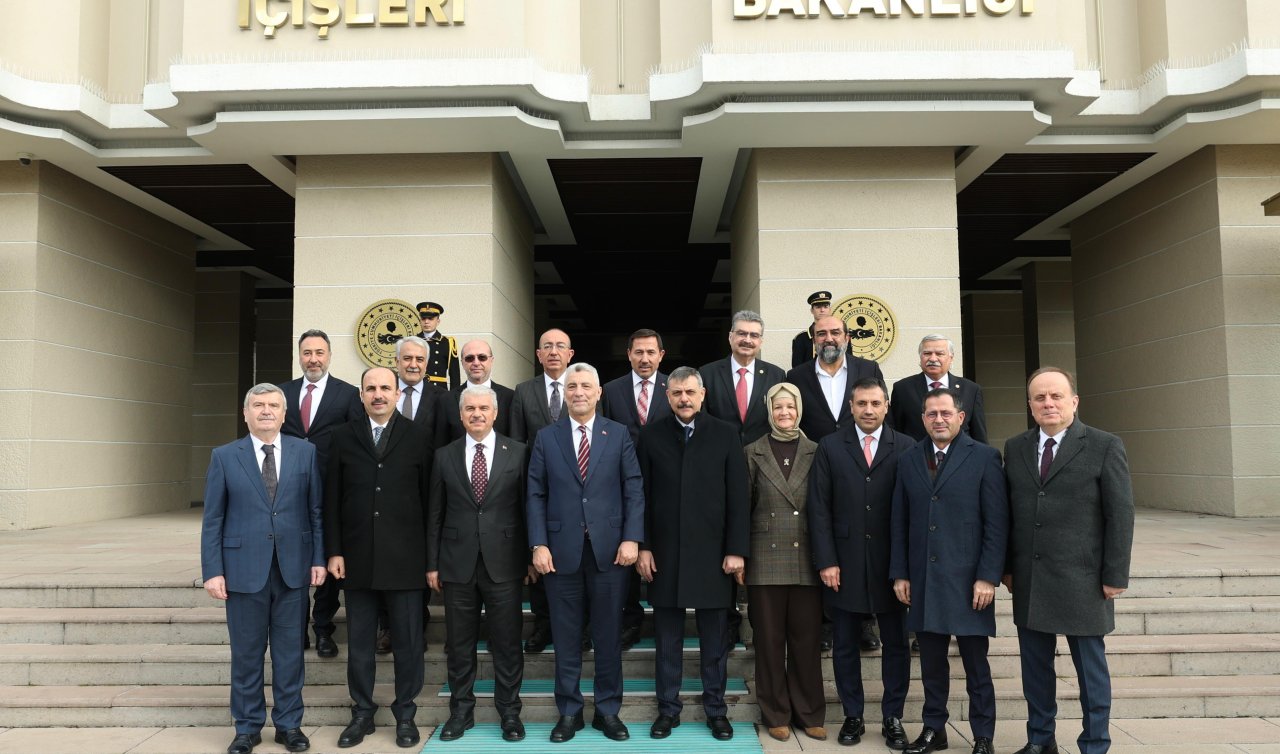 Konya Protokolü’nden İçişleri Bakanı Çiftçi’ye hayırlı olsun ziyareti