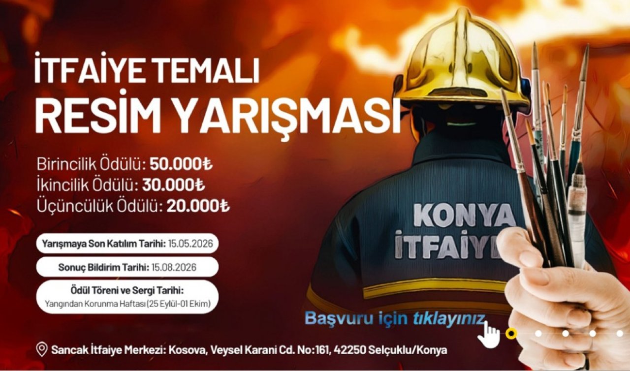 Konya Büyükşehir’den “İtfaiye” temalı resim yarışması