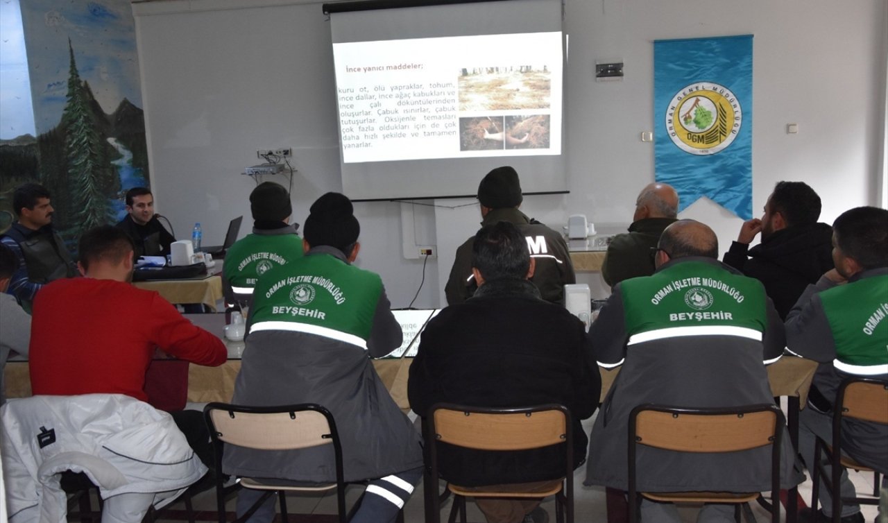 Konya’da orman yangınlarına karşı eğitim verildi