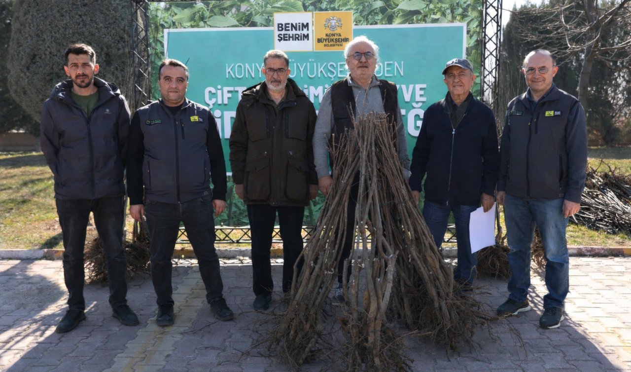 Konya’da çiftçiye büyük destek: 23 bin fidan dağıtılıyor