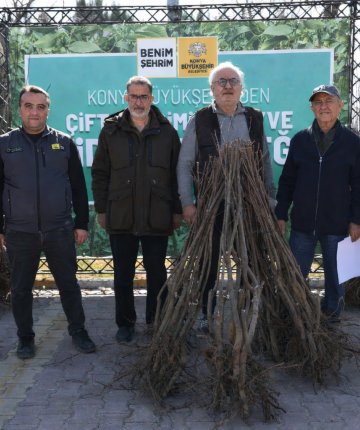 Konya’da çiftçiye büyük destek: 23 bin fidan dağıtılıyor