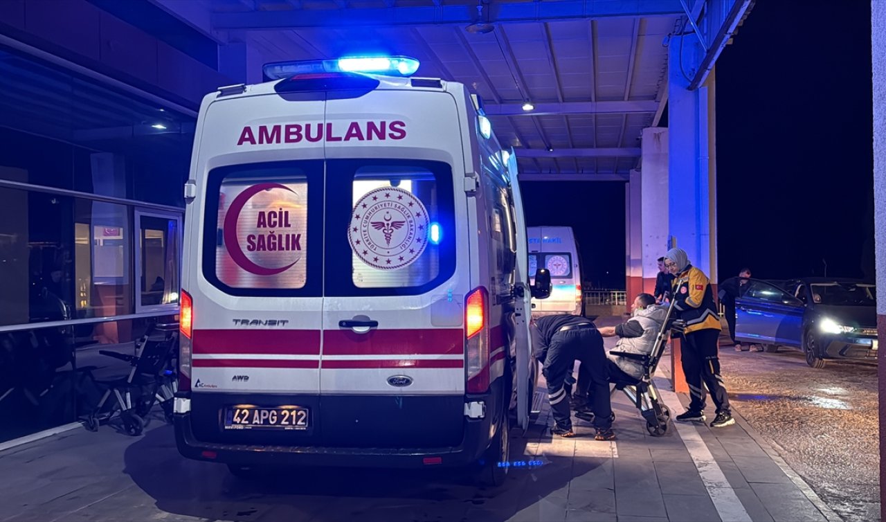 Konya’da trafik kazasında 4 kişi yaralandı