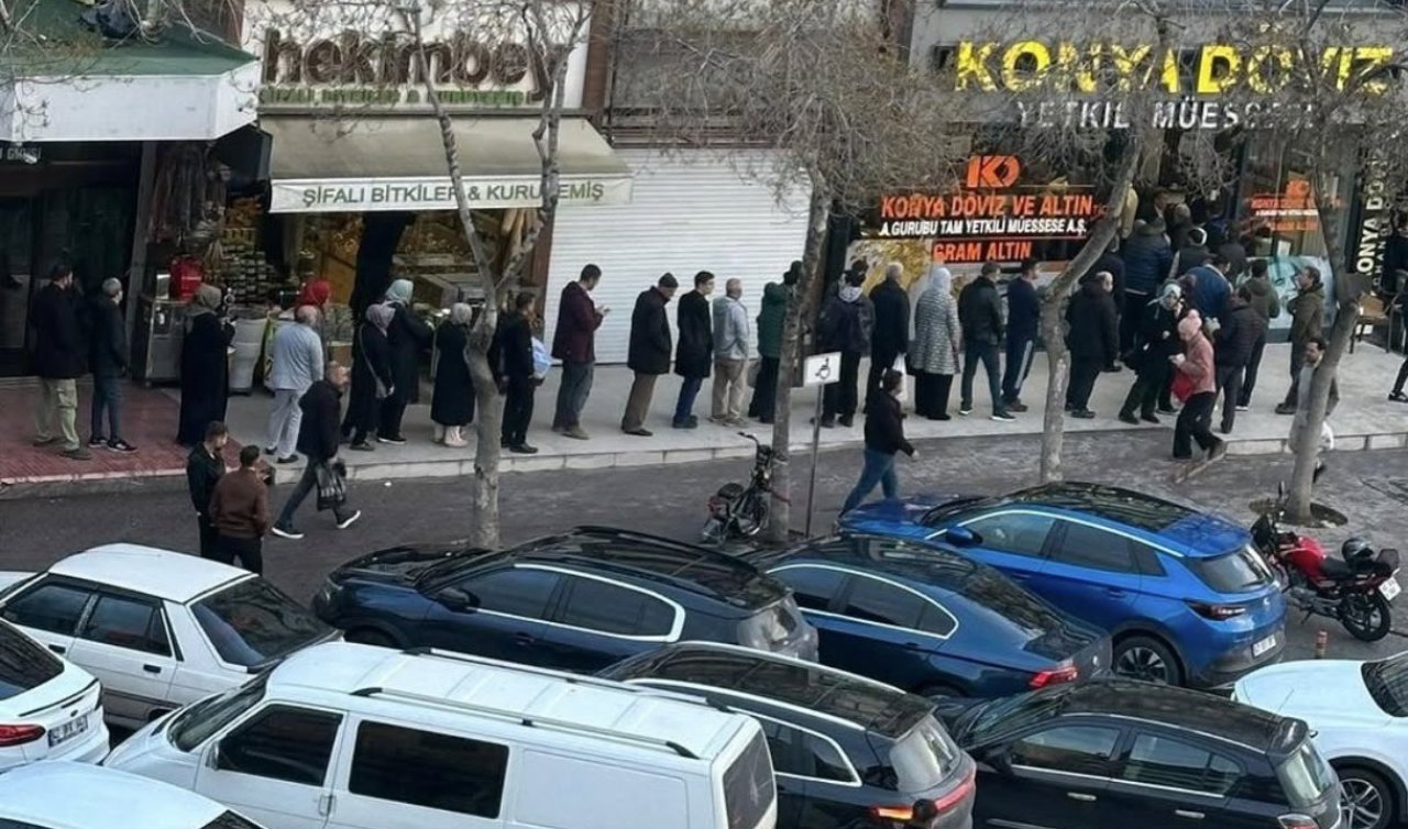 Konya’da altın krizi: 1 gram altın yok satıyor, kuyruklar caddeye taştı