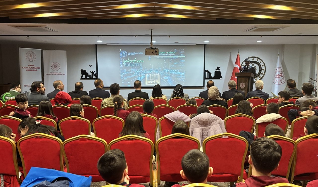 Konya’da 62. Kütüphane Haftası dolasıyla program düzenlendi.