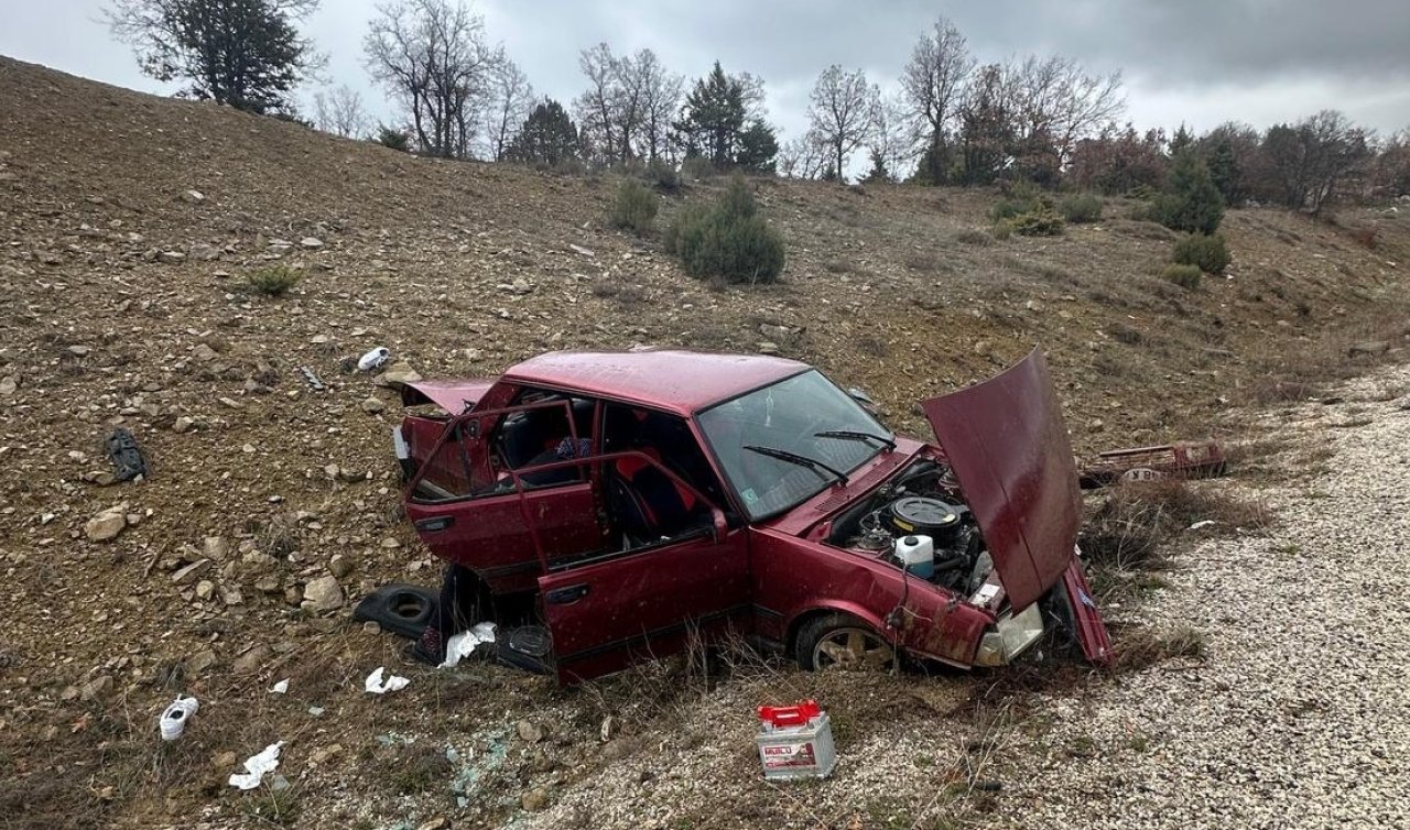 Konya’da otomobil devrildi: 2’si çocuk 5 kişi yaralandı