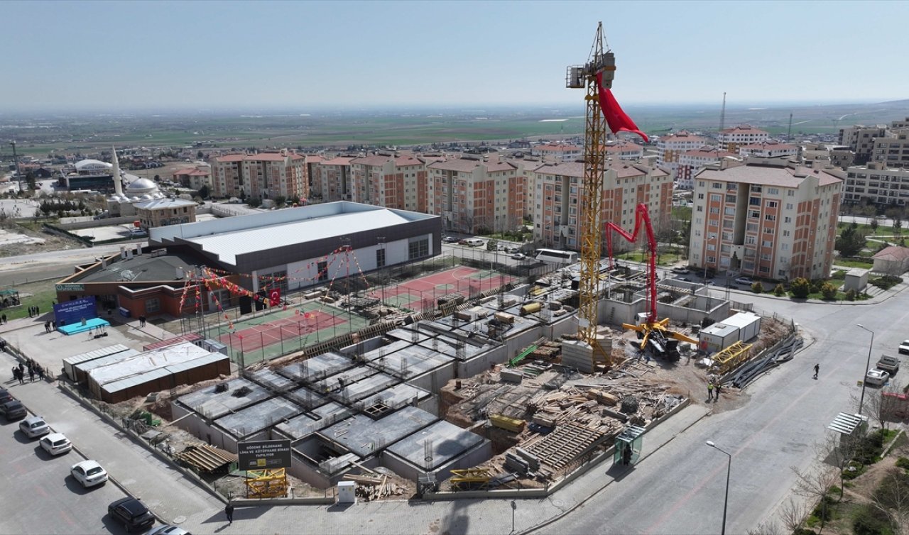 Konya’da öğrencilerin faydalanacağı eğitim kompleksinin temeli atıldı
