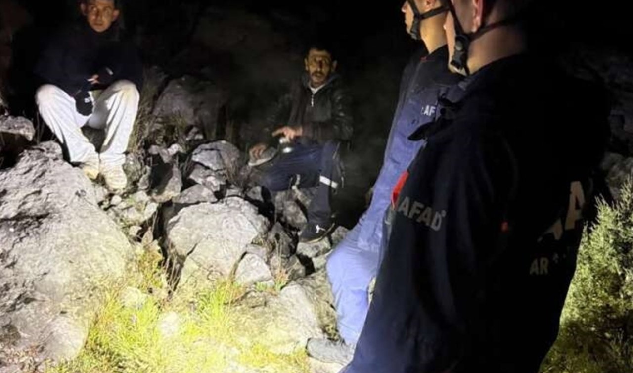Konya’da dağlık alanda mahsur kalan kişi kurtarıldı