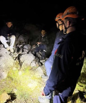 Konya’da dağlık alanda mahsur kalan kişi kurtarıldı