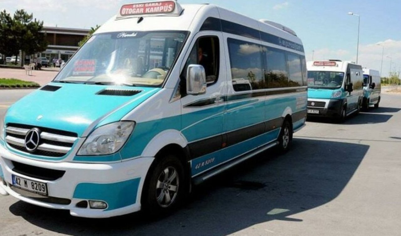 Konya’da minibüs ücretlerine zam geldi! Yeni tarife belli oldu
