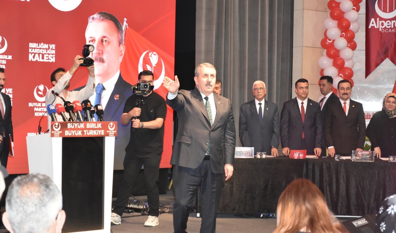 BBP Genel Başkanı Destici, partisinin Konya İl Kongresi’nde konuştu