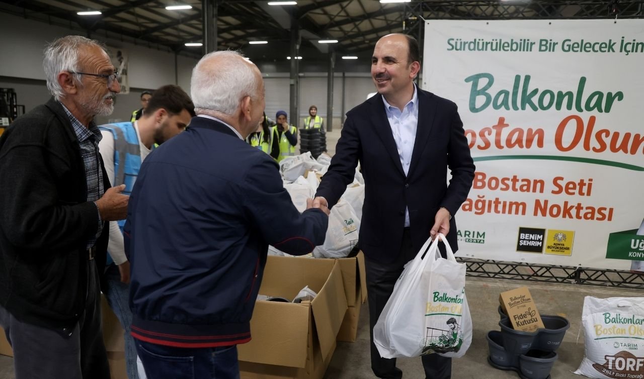 “Balkonlar Bostan Olsun” Projesinde dağıtımlar devam ediyor