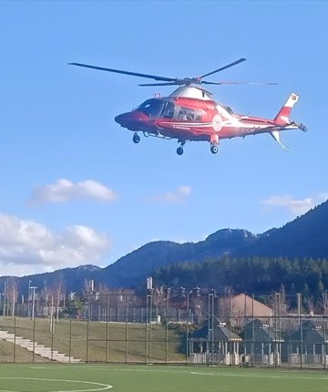 Akkise’de acil durum! Hava ambulansı devreye girdi