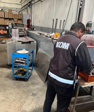 Konyada gizli imalathane deşifre oldu!  İş yeri sahibi gözaltında