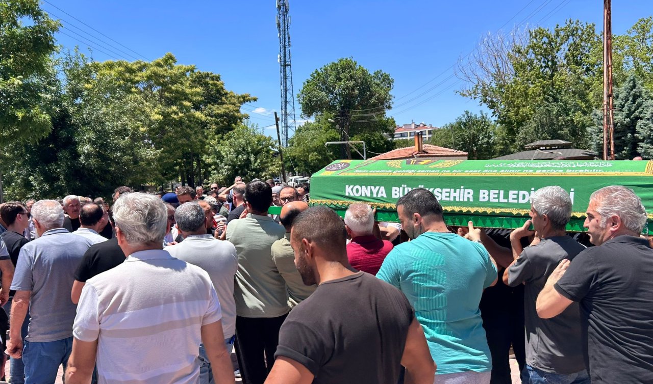 Konya İl Millî Eğitim Müdürlüğü Personeli Ali Osman Teksöğüt son yolculuğuna uğurlandı