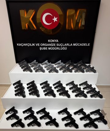 Konya’da durdurulan araçtan cephanelik çıktı