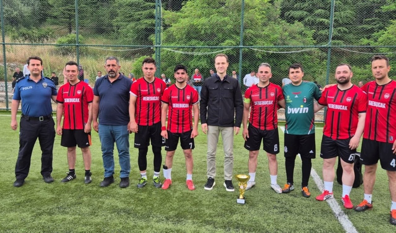 Derebucak’ta kurumlararası turnuvada kupalar sahiplerini buldu