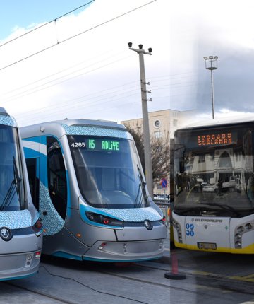 Konya’da tramvay ve otobüs hatlarında değişiklik!