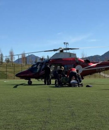 Konya’da hava ambulansı felç geçiren hasta için havalandı