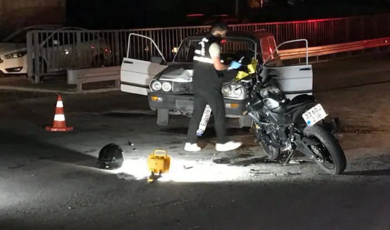 Konya’da otomobil ile motosiklet çarpıştı! 