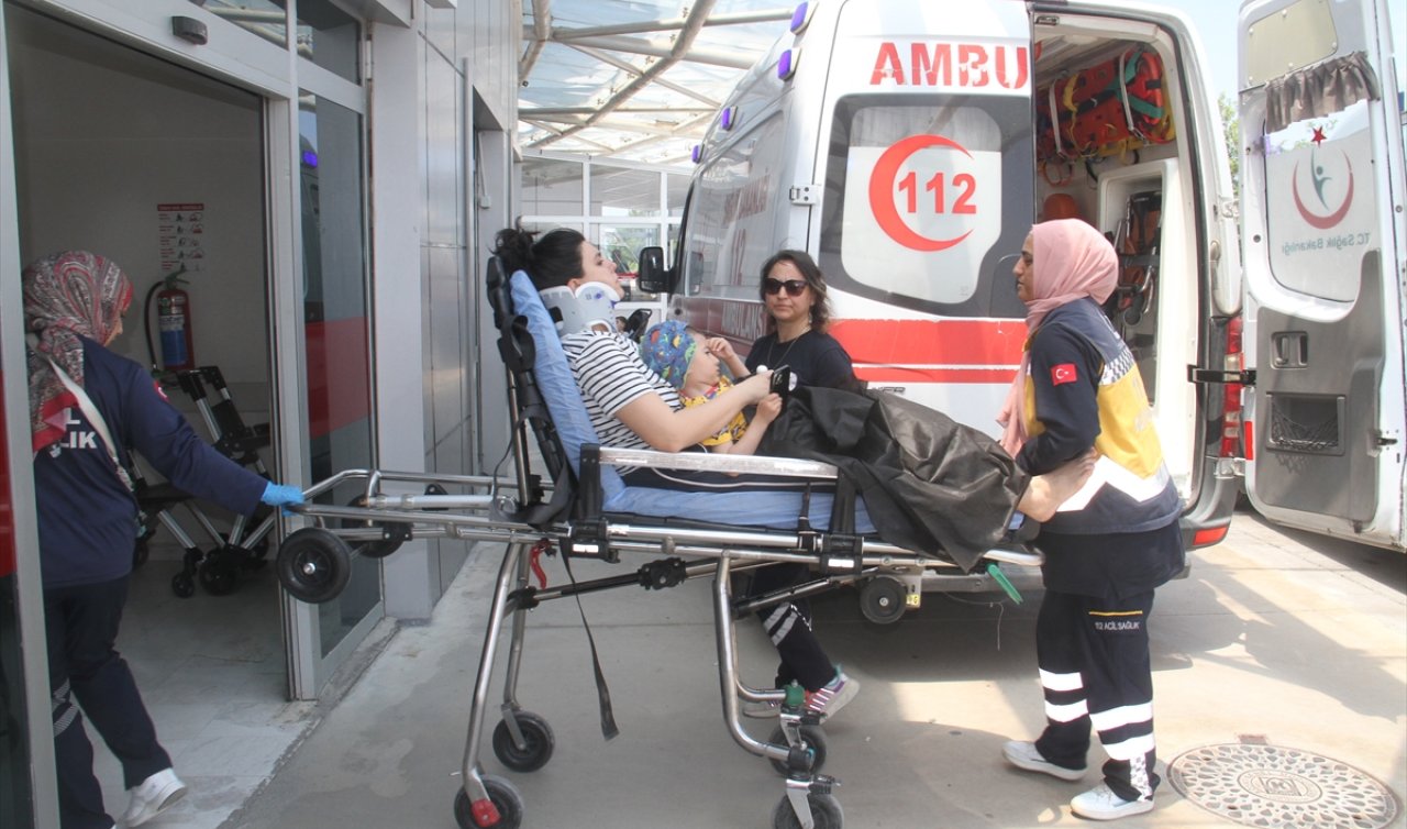 Konya’da otomobilin şarampole savrulduğu kazada 5 kişi yaralandı