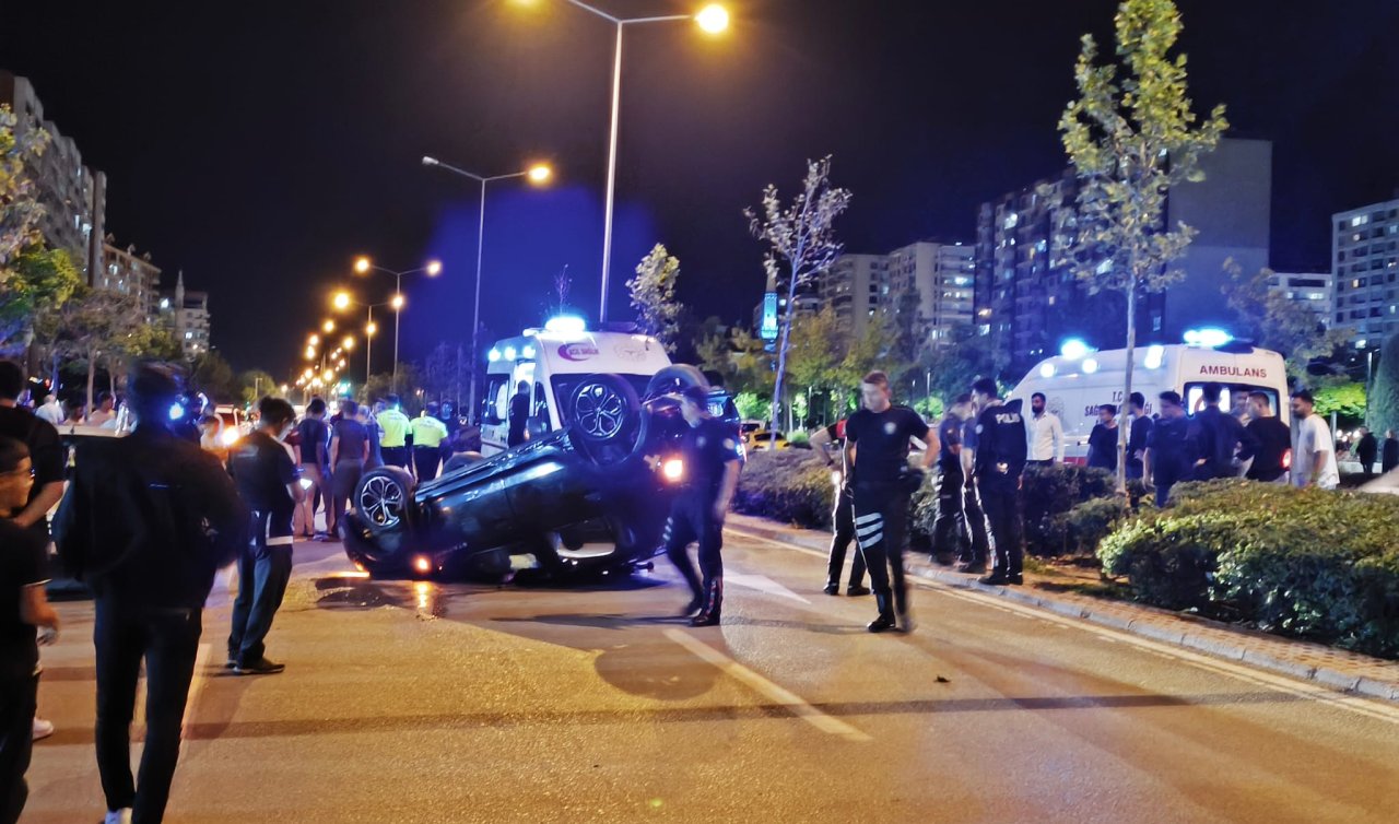 Konya’da park halindeki araca çarptı, sonrası şaşkına çevirdi