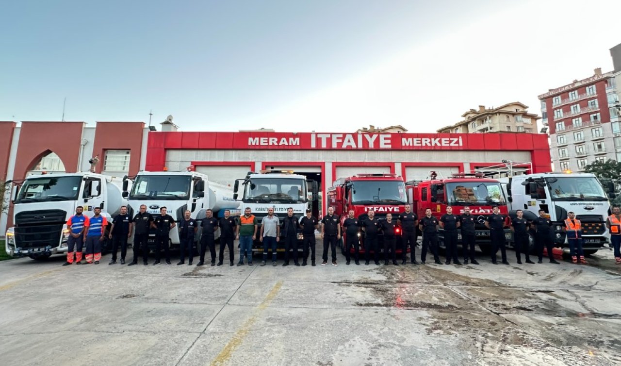 Konya’dan Antalya için seferberlik! İtfaiye ekipleri yola çıktı